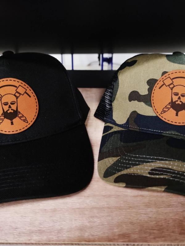 Cap mit Lasergraviertem Echtleder Patch