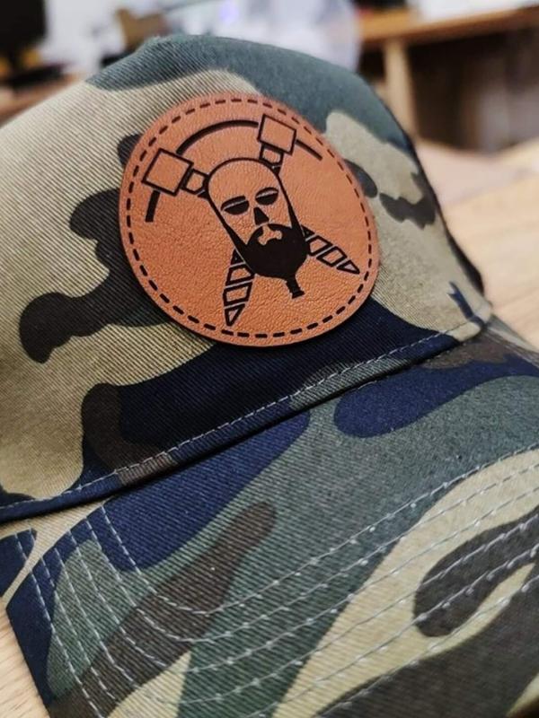 Cap mit Lasergraviertem Echtleder Patch