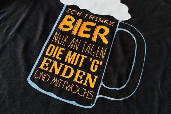 T-Shirt Digitaldruck Bier