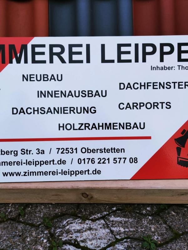 Werbeschild Folienplott